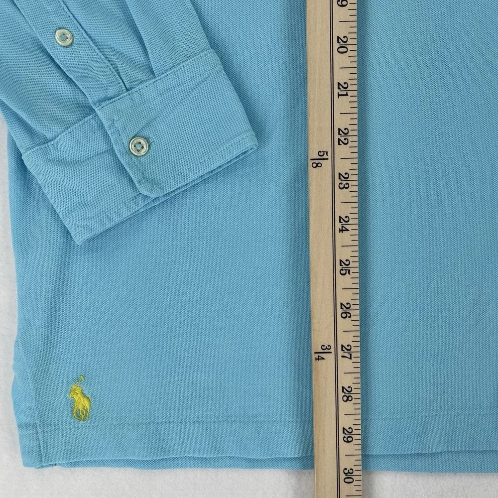 Polo Ralph Lauren Polo Shirt Mens 2XL Blue Featherweight Mesh Long Sleeve NWT